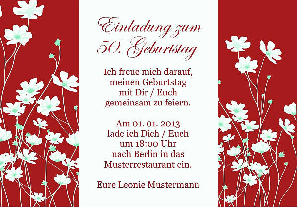 Individuelle Geburtstagseinladungen personalisierte Einladungen zum Geburtstag