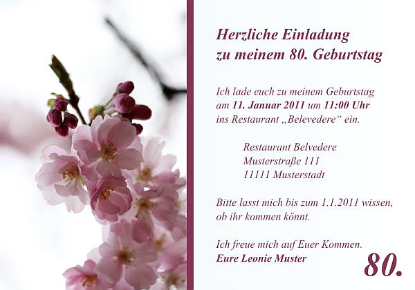 Individuelle Geburtstagseinladungen personalisierte Einladungen zum Geburtstag