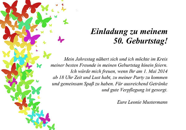 Individuelle Geburtstagseinladungen personalisierte Einladungen zum Geburtstag